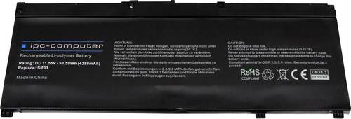 Ipc-computer Notebook-Akku SR03-H REPLACE 11.55V 4380 mAh HP