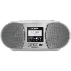 TechniSat DIGITRADIO 1990 CD-Radio DAB+, UKW AUX, Bluetooth®, CD, USB Akku-Ladefunktion, Weckfunktion Silber 0001/3952