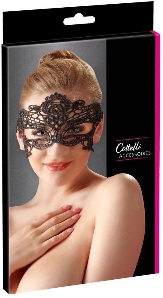 Cottelli ACCESSOIRES Masque en dentelle noire brodée