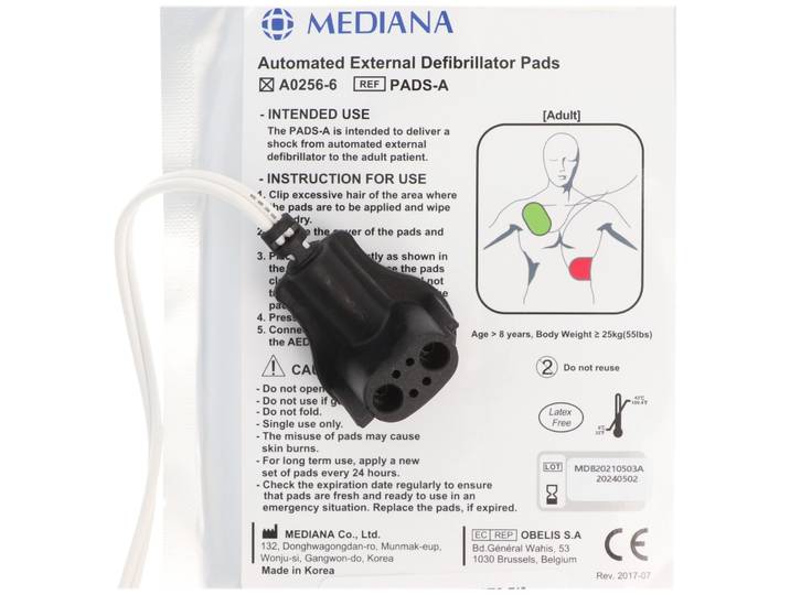 Originele Defi-elektroden Pads Mediana A10