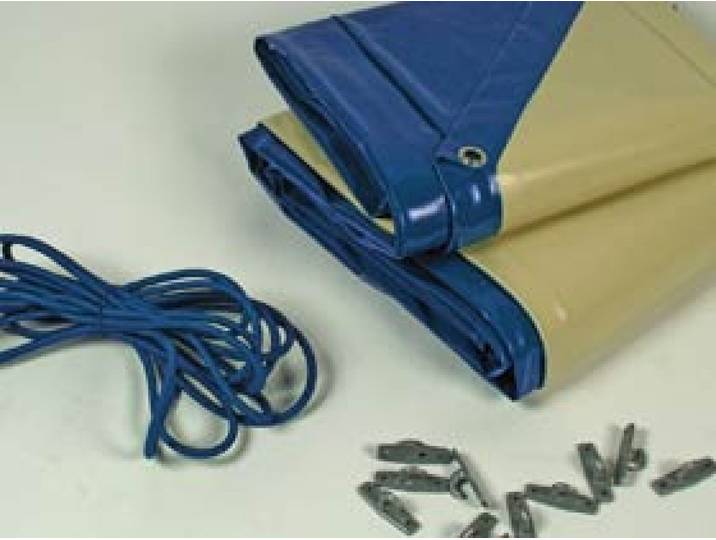 Bâche hiver pour piscine Maldives - 280 gr/mÂ² - Bleu