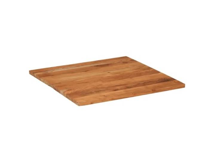 NKOPPFG Tischplatte 80x80x3,8 cm Massivholz Akazie Rustikales Design, Vielseitig für Bartisch, Beistelltisch, Einfache Reinigung