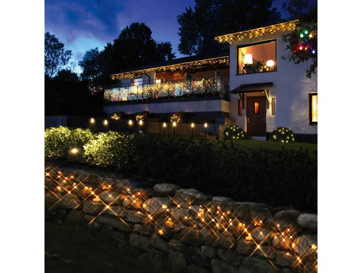 STAR TRADING System 24 - Erweiterungskette LED-Eiszapfen, 2x1 m SYSTEM, schwarz