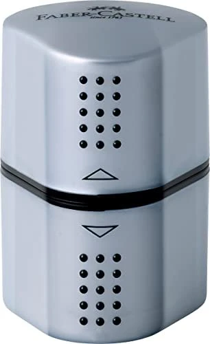 Faber-Castell Dreifachspitzdose Grip 2001 silber BK