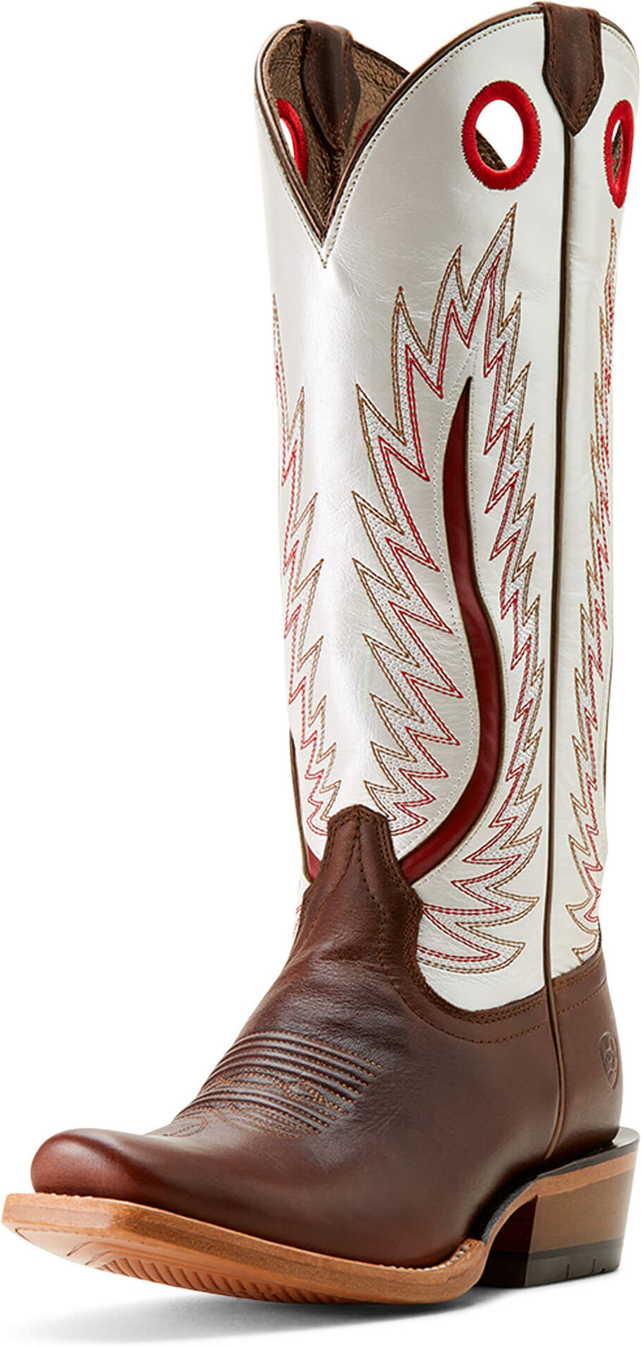 Women's Futurity Fort Worth Narrow Cutter Toe Cowgirl Boots in Rich Java Pearly White, Size: 9.5 B / Medium by Ariat