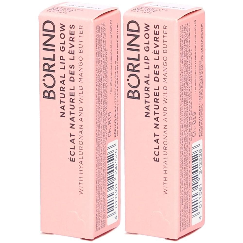 Börlind Natural Lip Glow transparent 2x 2x4,2 g Stifte