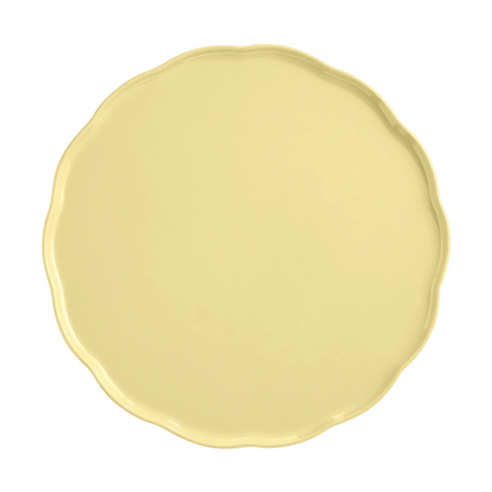 Emile Henry Madeleine ronde serveerschaal Vanille 31 cm