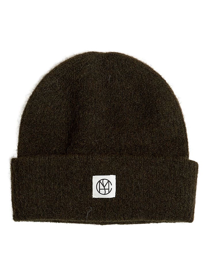 MOSS COPENHAGEN Beanie "Hope" in Dunkelgrün - onesize