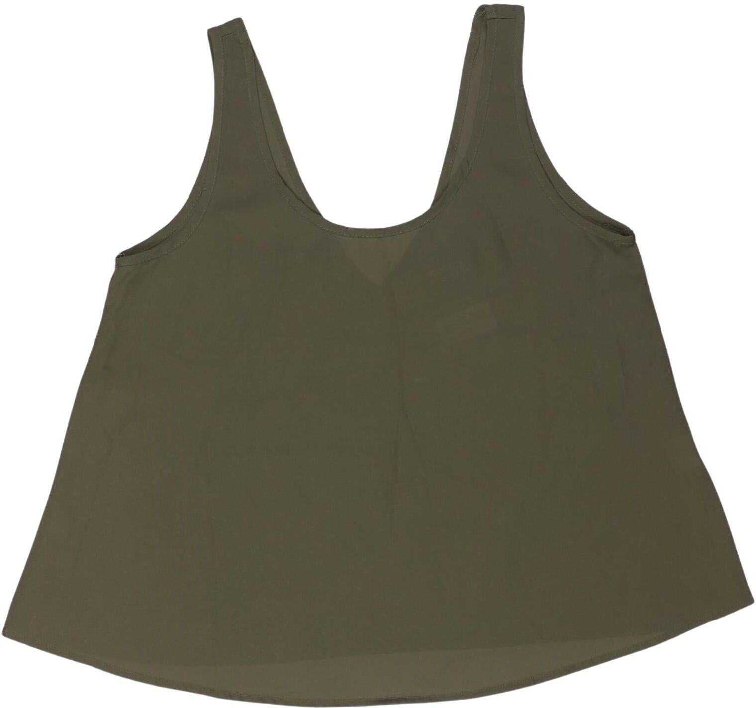 Glamorous Damen Top, Grün, Gr. S, Synthetik - Second Hand