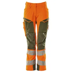 Dame Warn Stretchbundhose K2 ACCELERATESAFE - 76C40 - orange/moosgrün