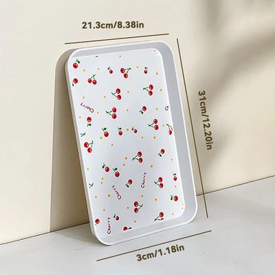 Inspire Essentials Cherry Pattern Multipurpose Serving Tray 3
