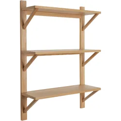 Hübsch, Regal, Triarch Shelf Unit Natural (70 x 24 x 100 cm)