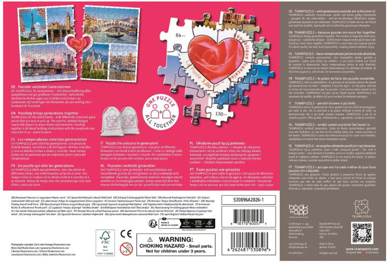 TEAMPUZZLE Villes 194 pcs - Book'n'App