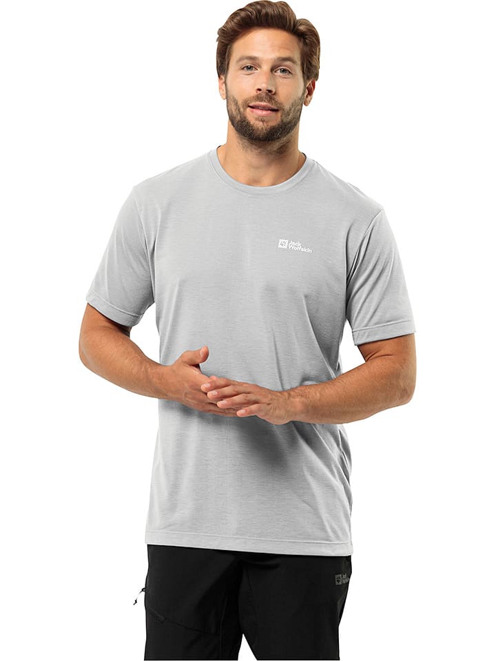 Jack Wolfskin Funktionsshirt "Vonnan" in Grau - S