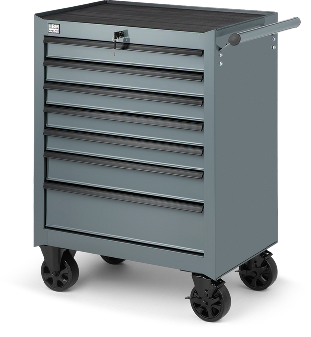 Carrello attrezzi HBM 7 cassetti, grigio