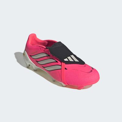 Fußballschuh ADIDAS PERFORMANCE "PREDATOR LEAGUE, FESTE BÖDEN, UMSCHLAGBARE ZUNGE", Herren, Gr. 44, solar turbo, thermal chrome, core schwarz, Synthetik, Textil, Schuhe Fußballschuh, für Rasen und feste Böden, gespielt bei der Weltmeisterschaft 2026