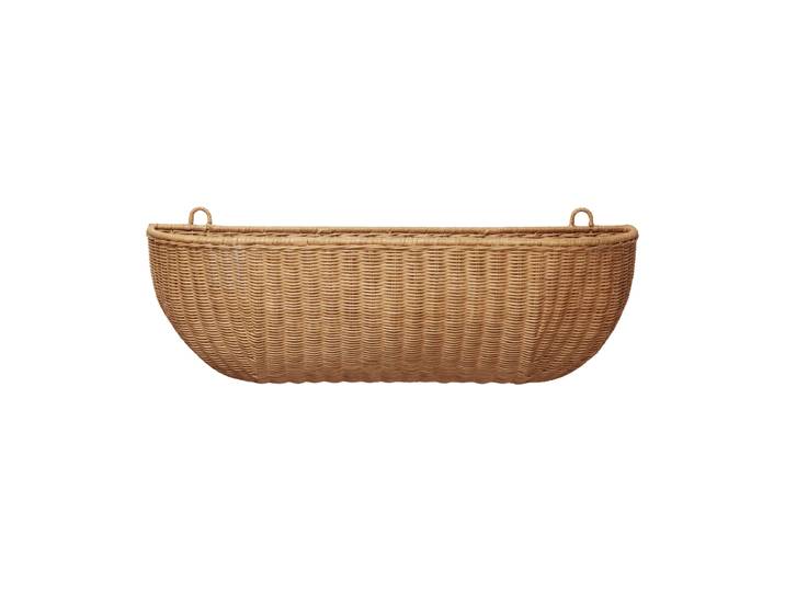 Ferm Living Panier mural Braided wall pocket 25x75 cm Natural