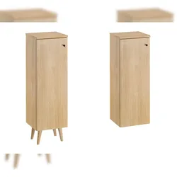 Erst-Holz Halbhoher Badschrank Eiche Dekor Wandmontage oder stehend V-90.59-03HH