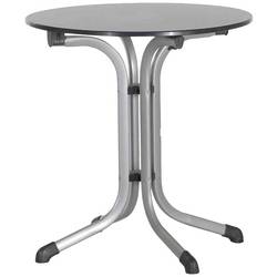 Sieger 3125-50 Bouelvard-Klapptisch vivodur Ø 68 cm, graphit/Schieferoptik anthrazit