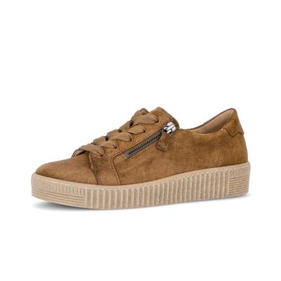 Sneaker GABOR "Sneaker low", Damen, Gr. 41, braun, Schuhe Sneaker