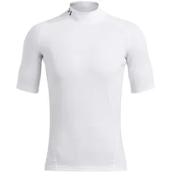 UNDER ARMOUR HeatGear Comp Mock Funktionsshirt Herren 100 - white/black M