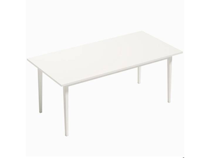 YWJ Table à manger pour 8 personnes table de cuisine moderne avec pieds en bois massif 180 cm crème