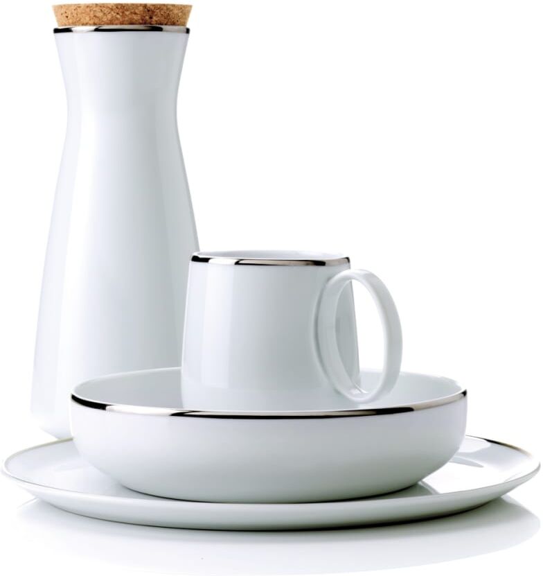 Medard de Noblat Taza café & té (x6) porcelana platine