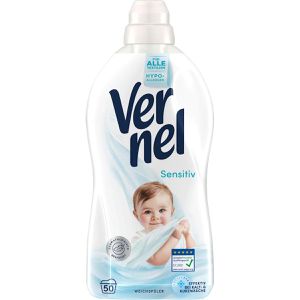 Vernel Weichspüler Sensitiv, hypoallergen, langanhaltende Frische, 1,1 Liter, 50 Waschladungen