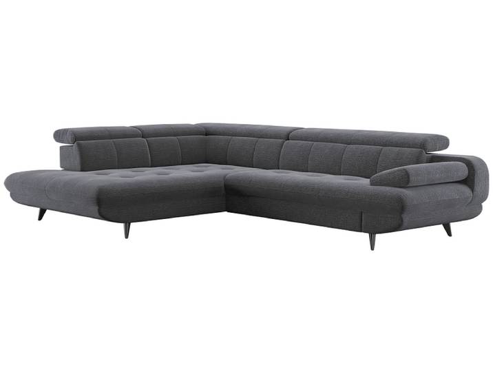 Ecksofa SWISS HOME STYLE LIBRA Stoff anthrazit