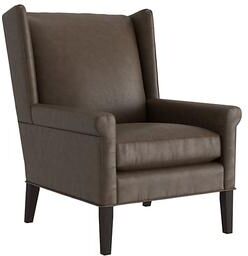 Tacoma Leather Chair - Taupe Leather, Taupe Walnut - Ballard Designs