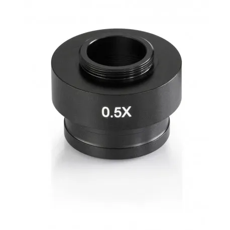 Kern & Sohn GmbH C-Mount Kamera-Adapter, 0.5x für Mikroskopkameras, justierbarer Fokus OZB-A4811