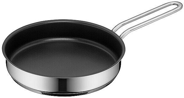 WMF Mini Stielpfanne mit Antihaftversiegelung 18cm  silber B