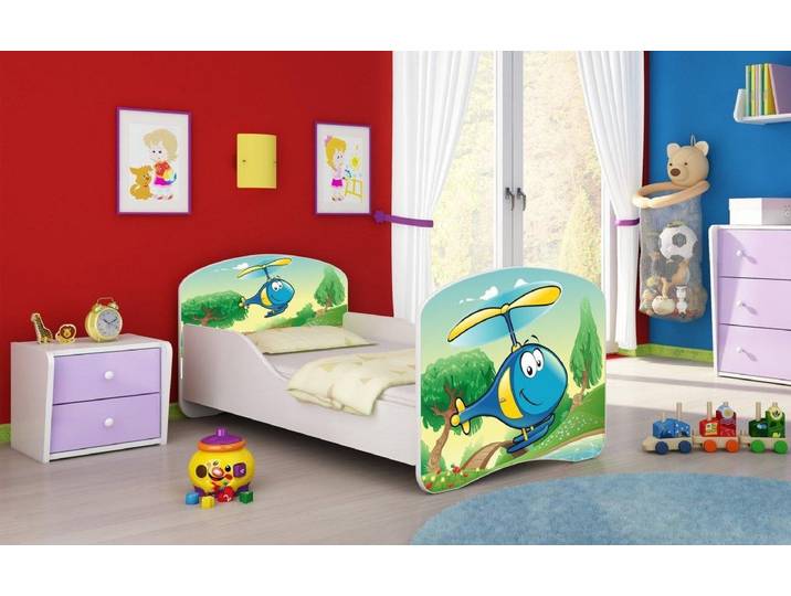 Kinderbett Milena mit verschiedenen Mustern - 160x80 - Heli - Luxusbetten24