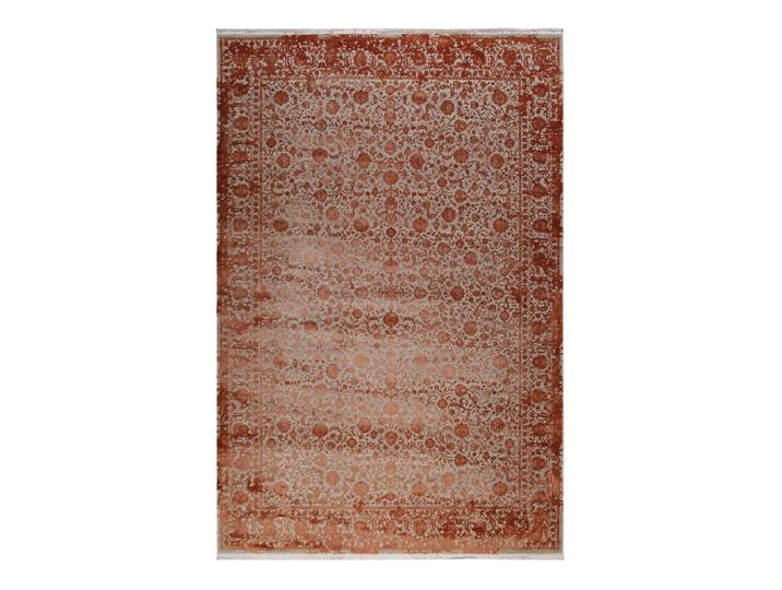 Tapis classique toucher soyeux vintage terracotta à relief 160x230