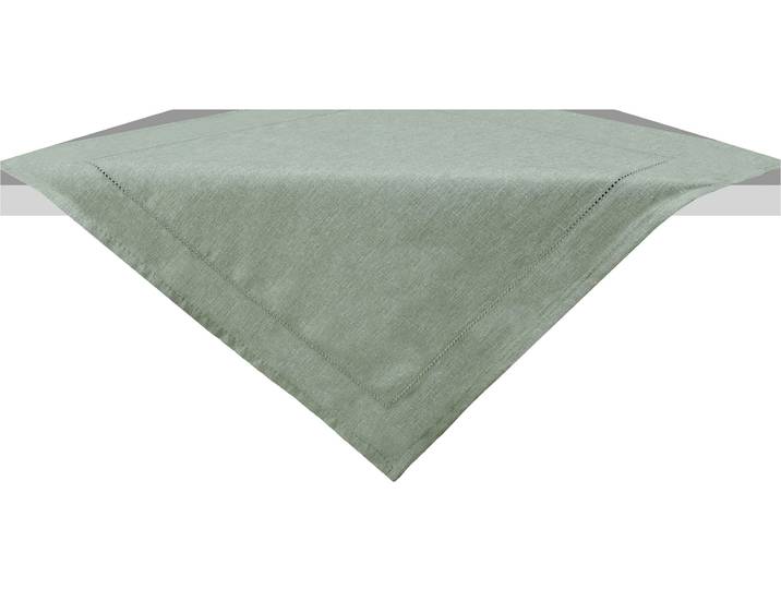 Tischdecke GOODPRODUCT Sebastien , grün, B:80cm L:80cm, Polyester, Tischdecken, Tischdecke, 80x80, Leinenoptik, Tischdecke, Tischdekoration, Einfarbig