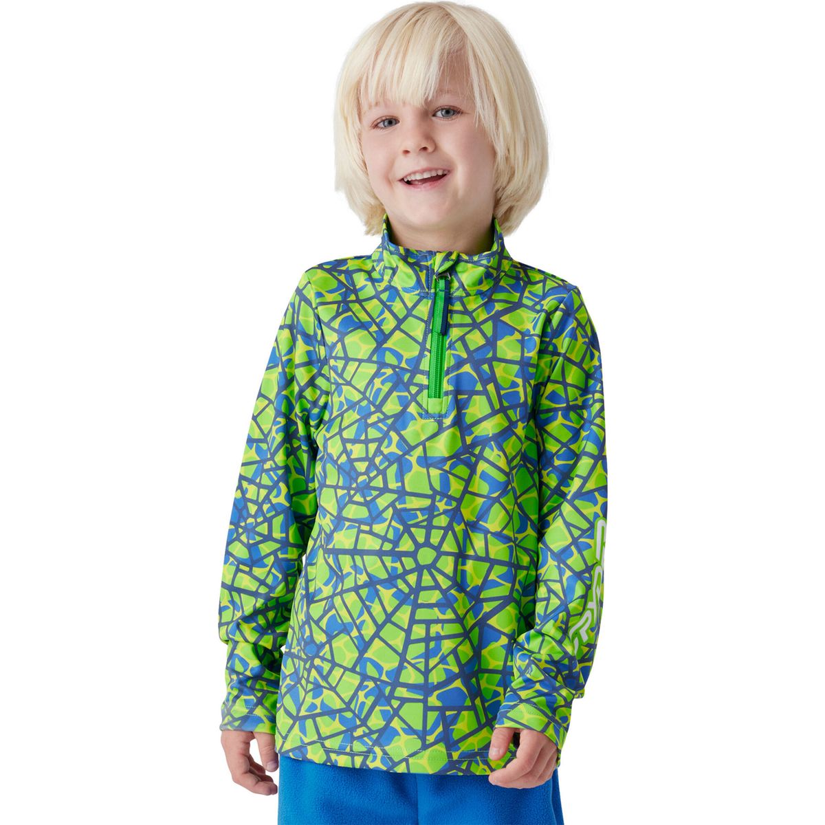 Spyder Challenge 1/2 Zip strobe green webs (SGW) 7 38Y013600-SGW-7