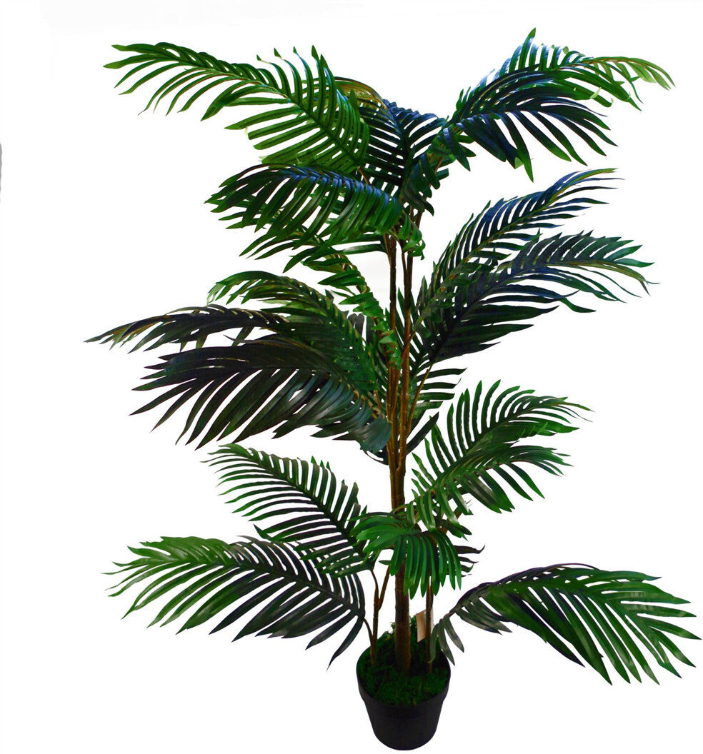 Leaf 140cm Faux Plant in Pot Liner Green 140cm H X 80cm W X 80cm D