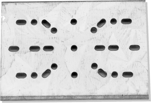 Walraven Plaque de fixation de rail Bismat 0835000 comme fixation de sécurité, acier, galvanisé sendzimir