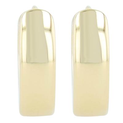 Klappcreolen ADELIA´S "Ohrringe – Klappcreole aus 925 Silber", Damen, Gr. Damen, Silber 925 (Sterlingsilber), gold, Ohrringe Klappcreolen, Perfekt als Geschenk zum einen besonderen Tag
