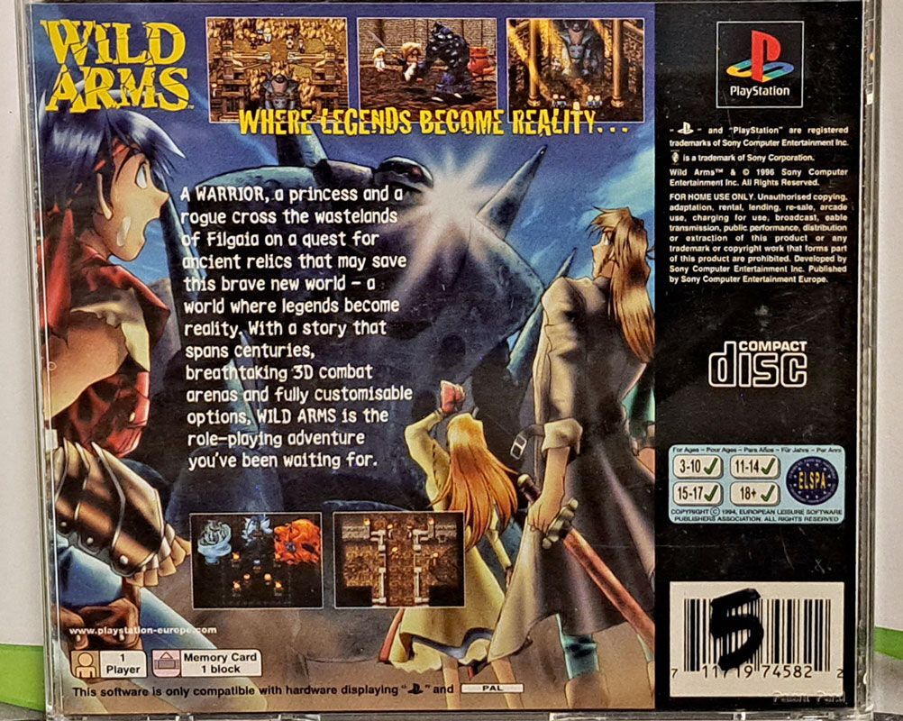 Wild Arms (CIB) PS (Käytetty)