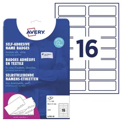 AVERY Zweckform Namensetiketten L4783-20 weiß 88,9 x 31,0 mm