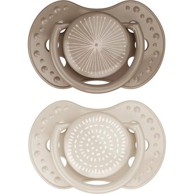 Difrax Fopspeen Dynamic Harmony Creme - L.Brown 6-18m 2 St Schnuller
