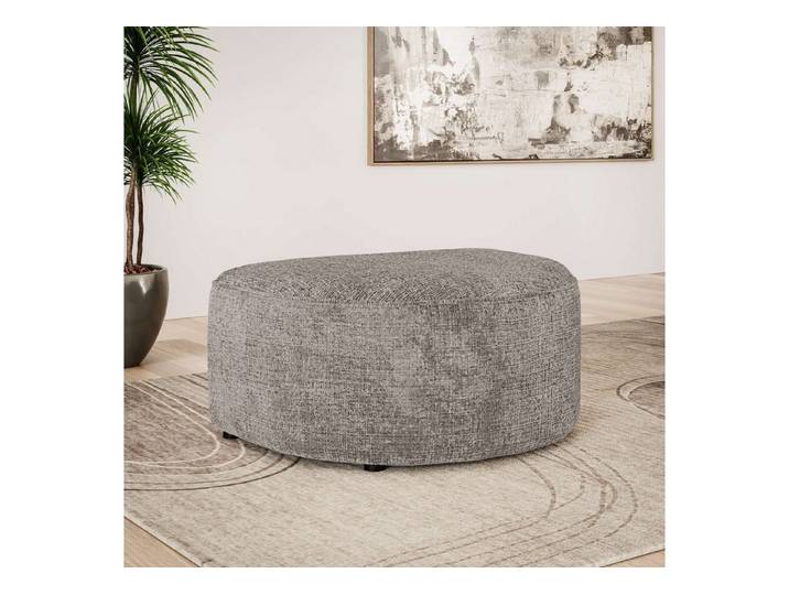 OTTO home Polsterhocker ADELLA passed zur Serie, Maße B/T/H: 92/69/43 cm, Hocker mit Wellenunterfederung, runde Form, auch in Cord