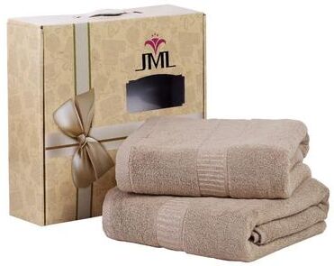 JML 2 Pack Premium Cotton Bath Towels With Gift Box