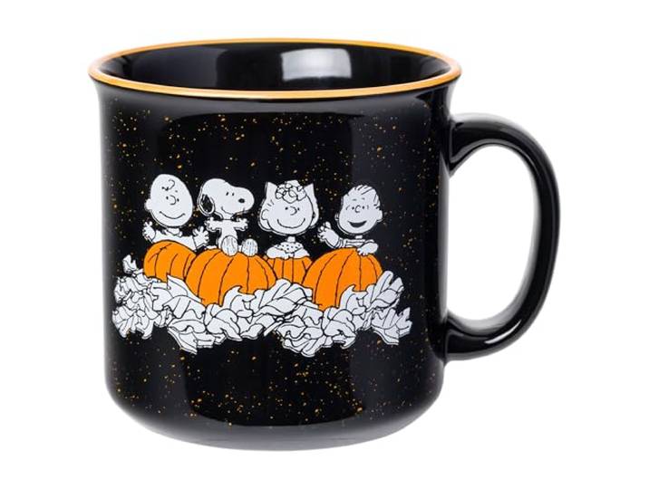 Silver Buffalo Peanuts Halloween-Kostüme, Keramik-Camper-Tasse, 567 g Charlie Brown, Snoopy, Woodstock, Lucy und Linus, 0,59 Liter