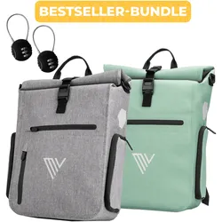 2x EVO Fahrradtaschen + 2x Schlösser - Bundle,EVO Bundles