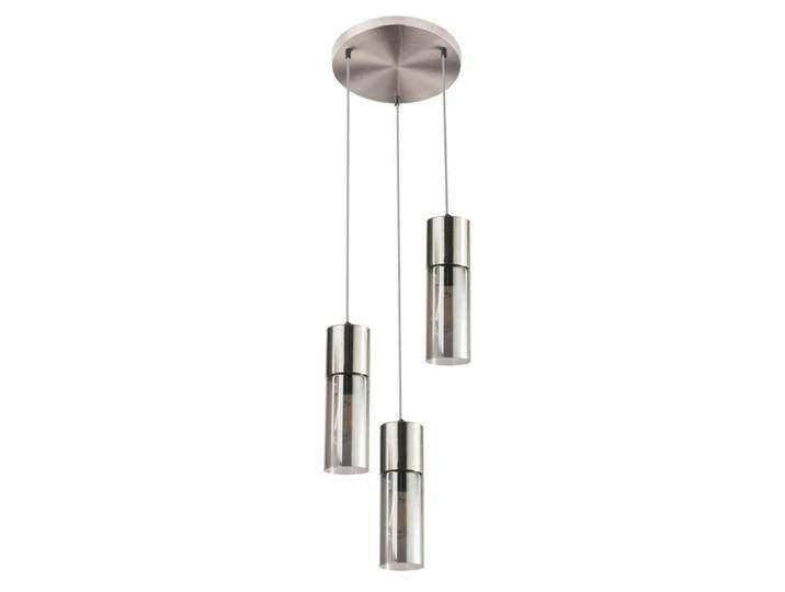 Globo Hängeleuchte, Nickelfarben, Metall, Glas, Textil, 30x150x30 cm, CE, Lampen & Leuchten, Innenbeleuchtung, Hängelampen, Pendelleuchte