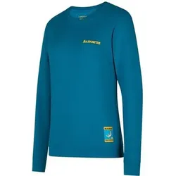 LA SPORTIVA Damen Sweatshirt Climbing on the Moon Sweatshirt W, Größe XS in Blau Blau
