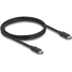 Delock Thunderbolt 4 Kabel 40 Gbps PD 3.1 240 W 1 m schwarz (1 m, Thunderbolt 4, 240 W), USB Kabel