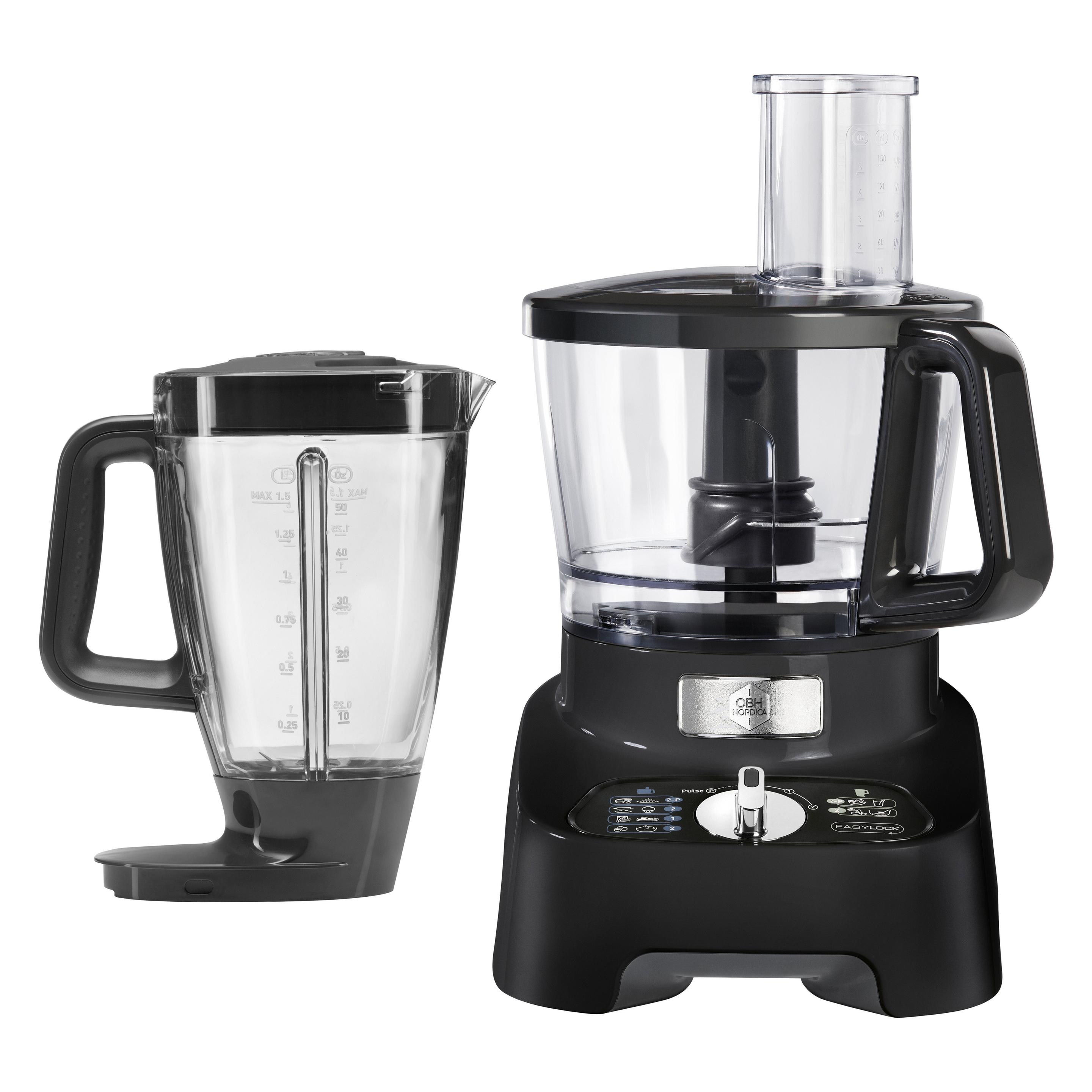 OBH Nordica Double Force Pro Manual food processor Black (2000 ml, 1000 W) (FO8218S0)